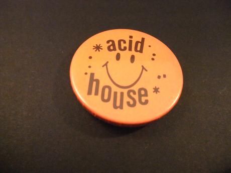Acid house muziekstroming jaren 80 smiley oranje
